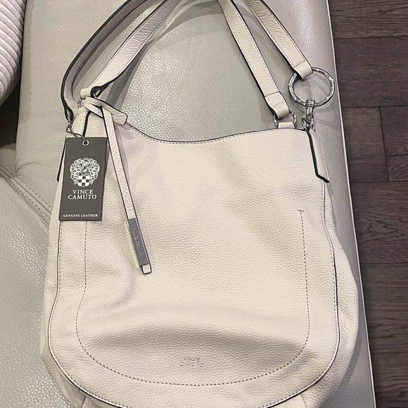 Vince Camuto Gray Hobo Bag with Silver Hardware - Picture 1 of 7